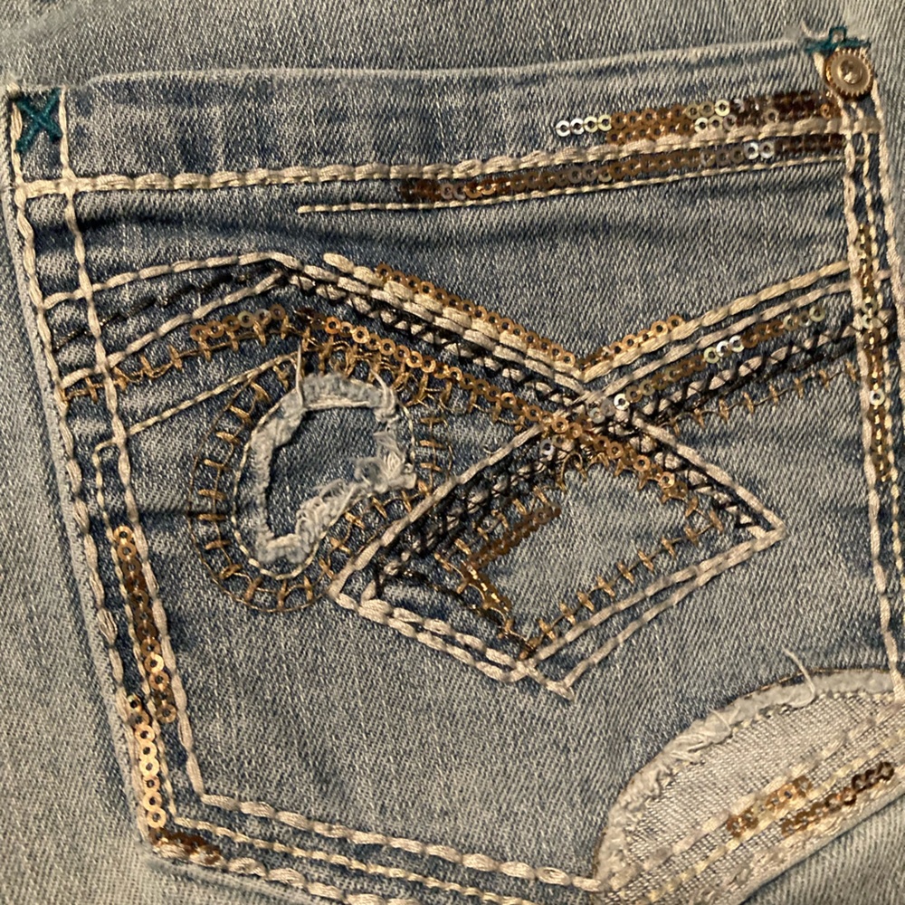 Hydraulic brand, size 15, Stylish Blue Distressed Women Jeans - Picture 9 of 13